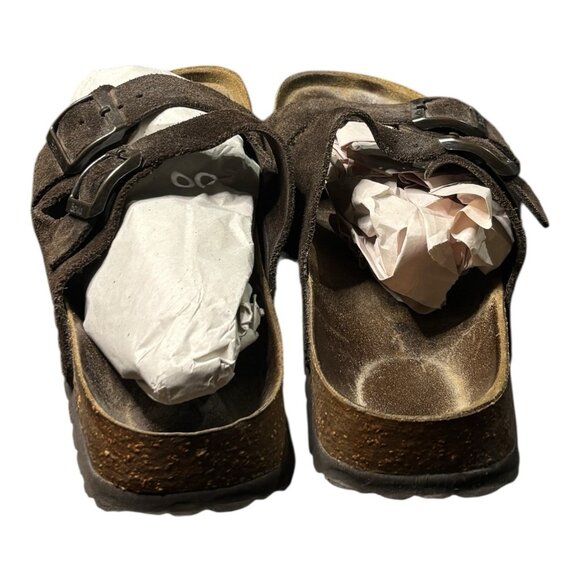 Birkenstock Betula Arizona Soft Footbed Brown Mocha Suede Sandals Women’s Size 7 - Picture 10 of 12